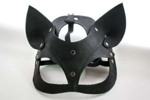 Ledermaske - Katzenform