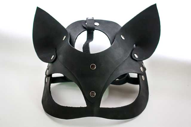 Ledermaske - Katzenform